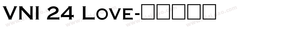 VNI 24 Love字体转换